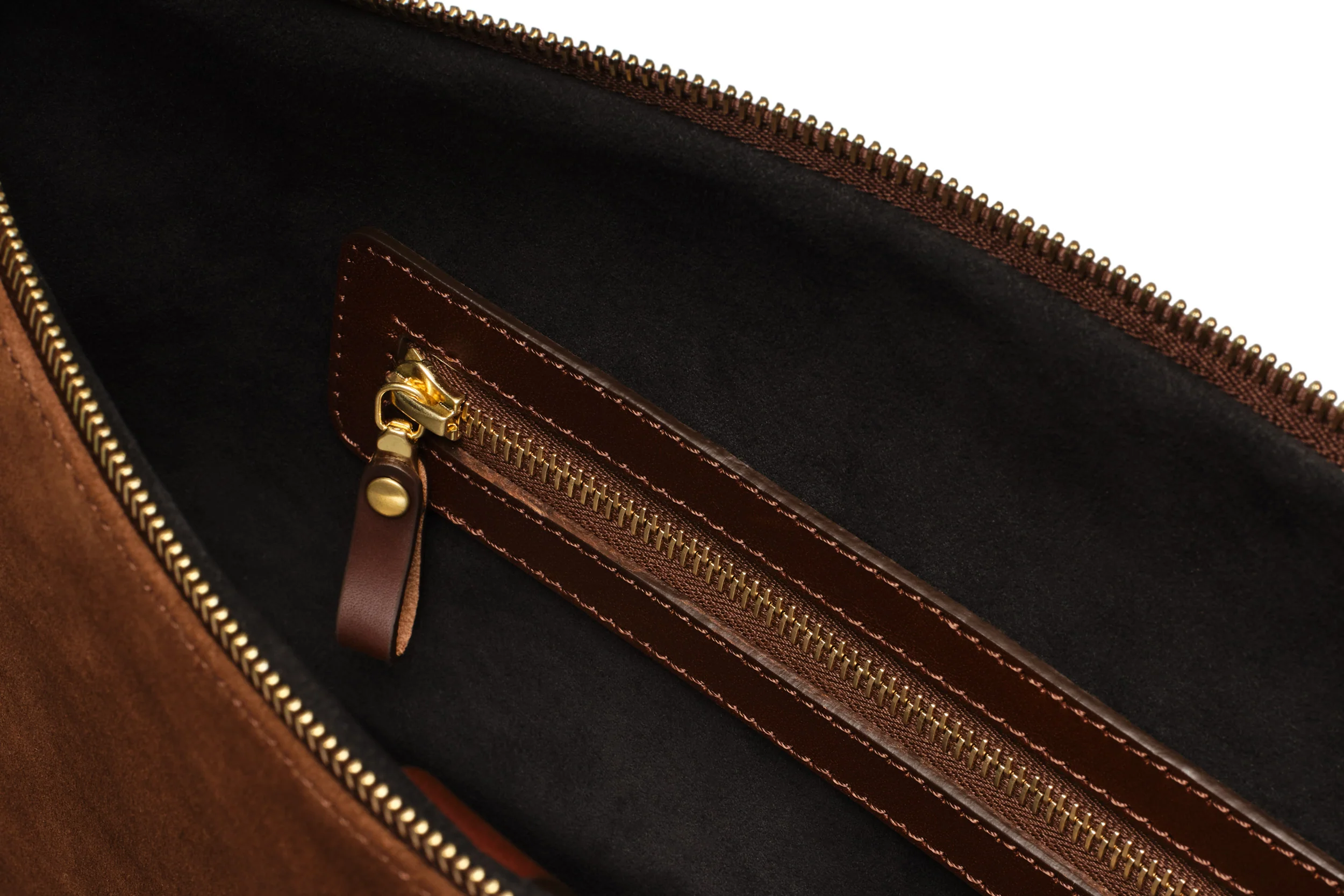 Suede Flight Folio - Tobacco Brown - Image 5