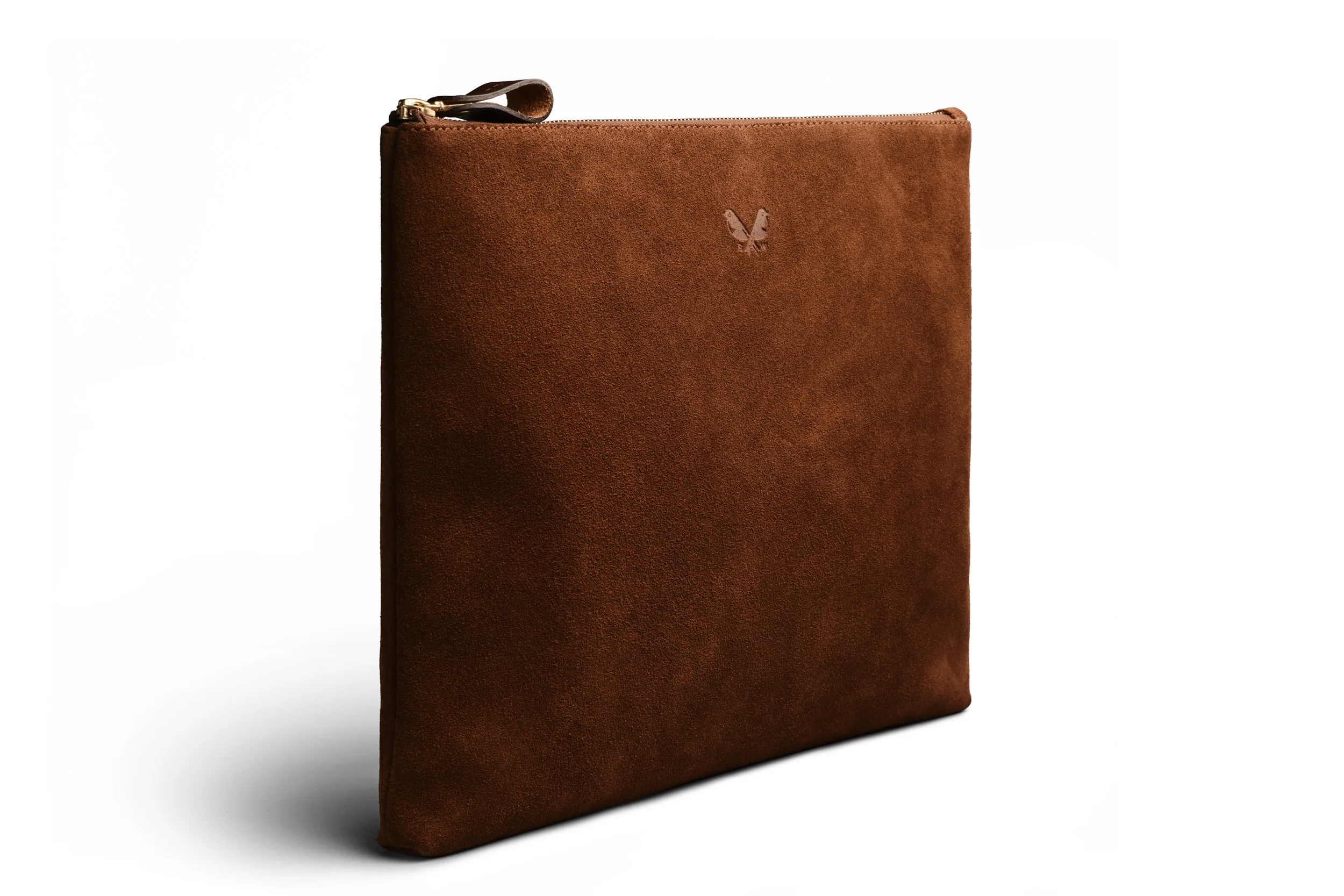 Suede Flight Pouch - Tobacco Brown - Image 3