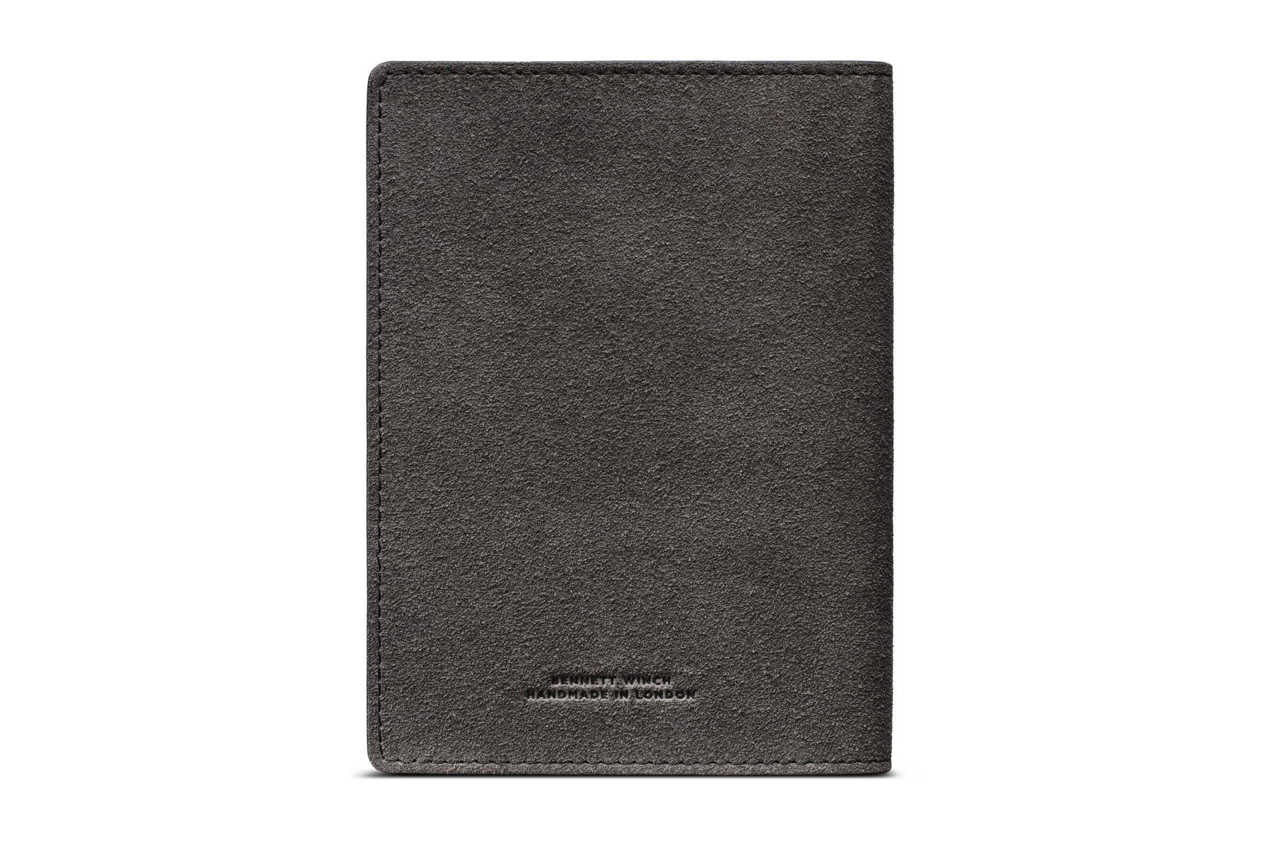 Suede Passport Wallet - Storm Grey - Image 3