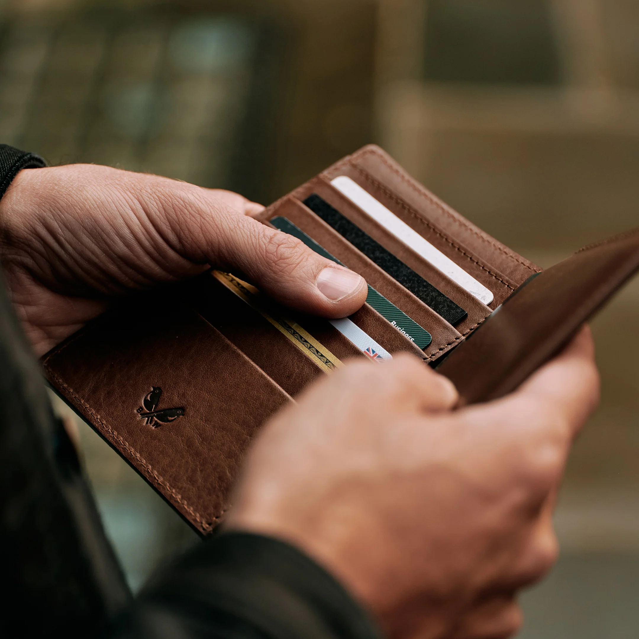 Suede Passport Wallet - Tobacco Brown - Image 12