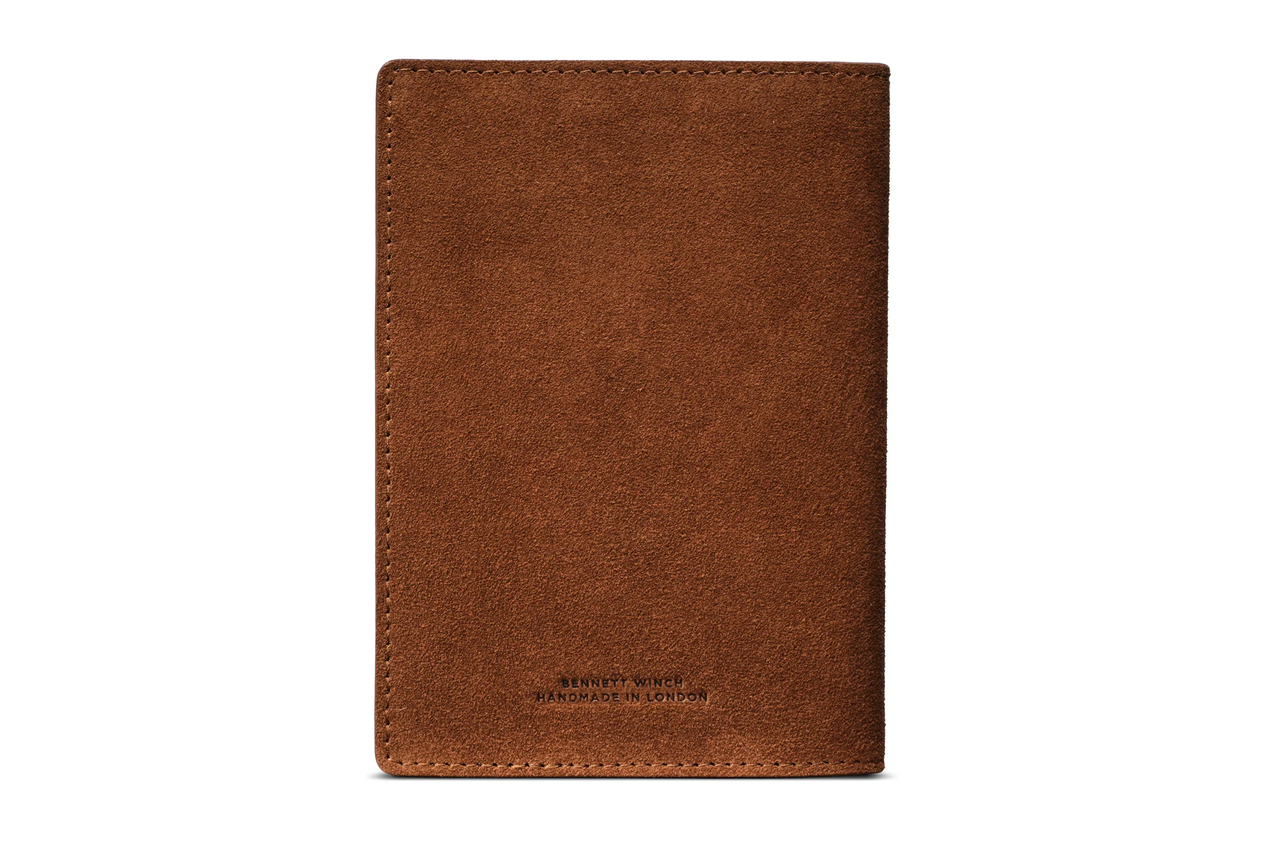 Suede Passport Wallet - Tobacco Brown - Image 3