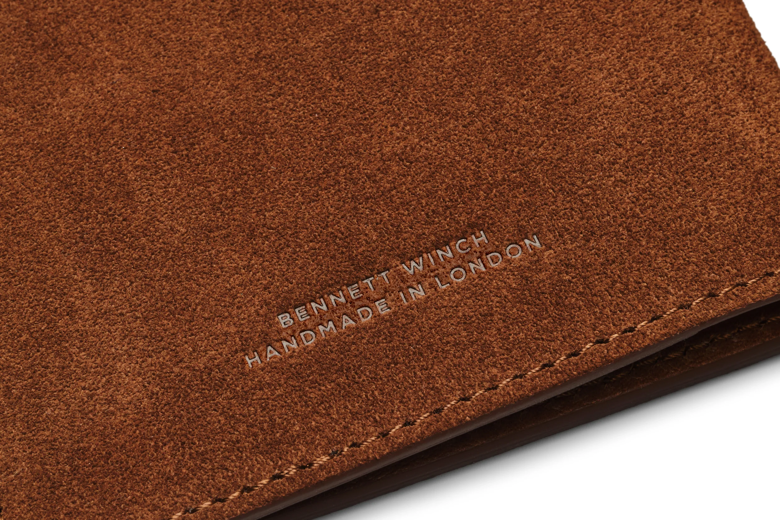 Suede Passport Wallet - Tobacco Brown - Image 6