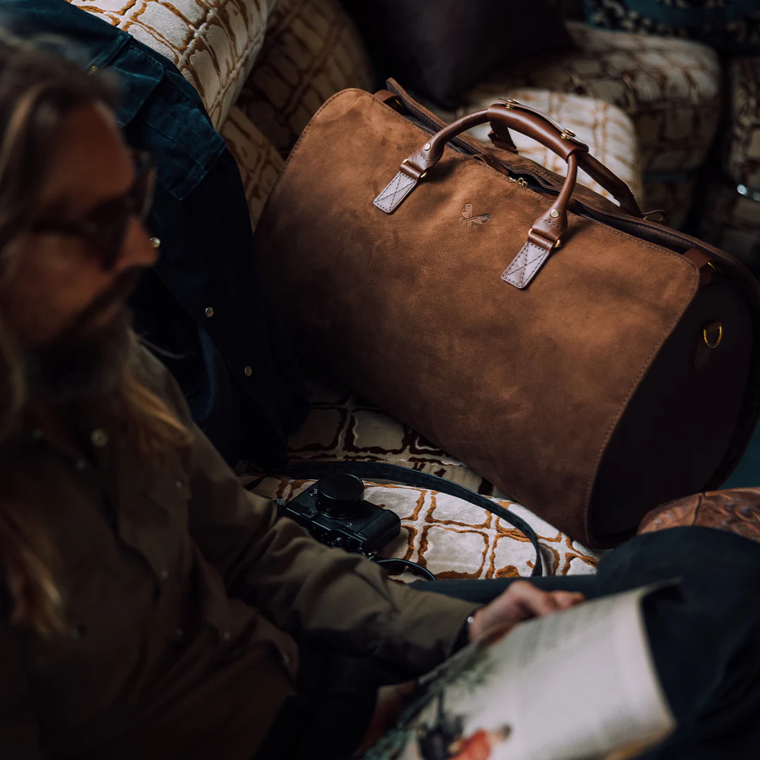 Suede S.C Holdall - Tobacco Brown - Image 12
