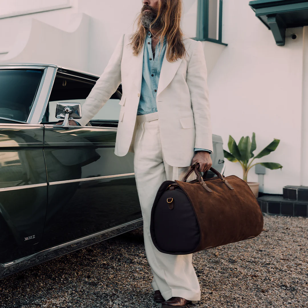 Suede S.C Holdall - Tobacco Brown - Image 15
