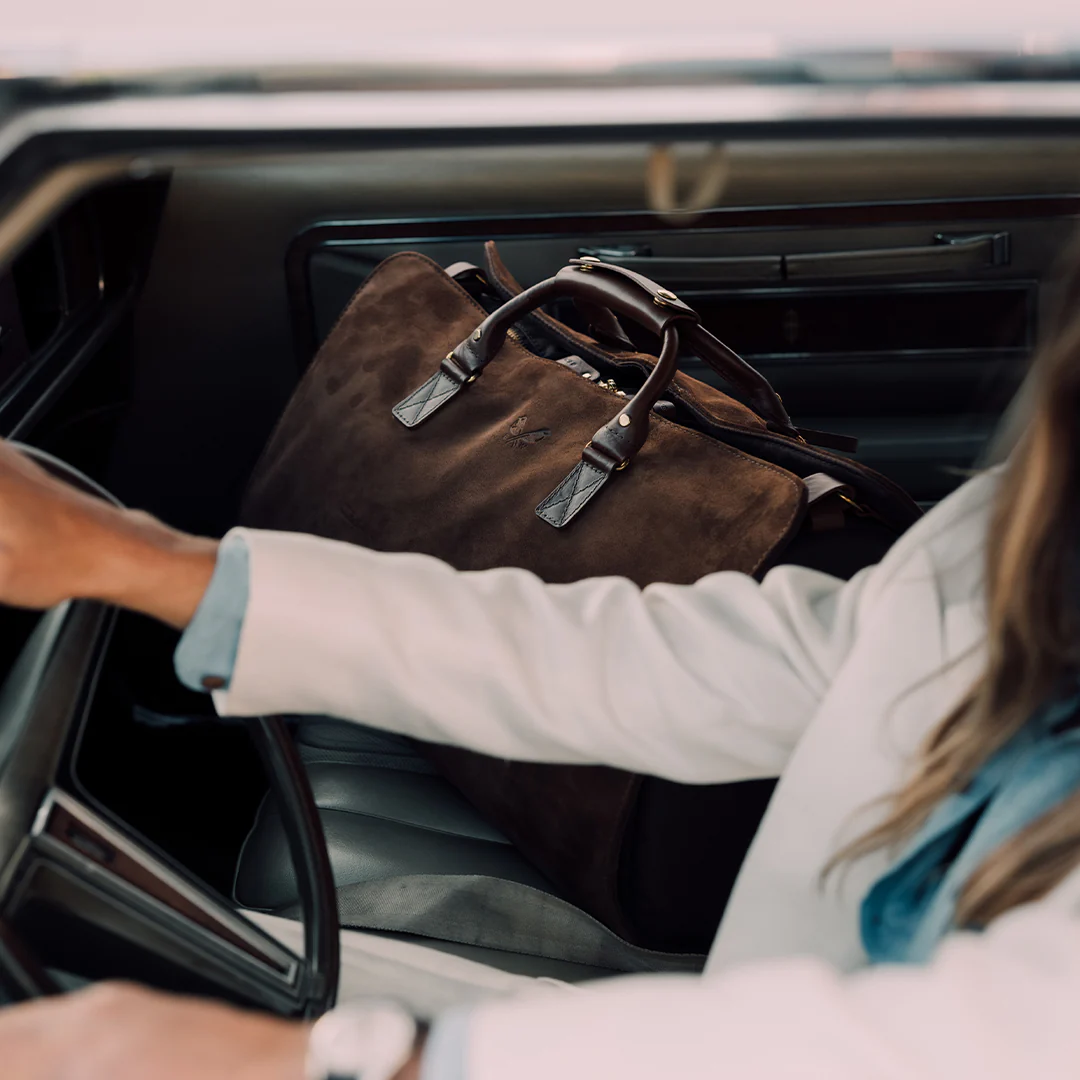 Suede S.C Holdall - Tobacco Brown - Image 17