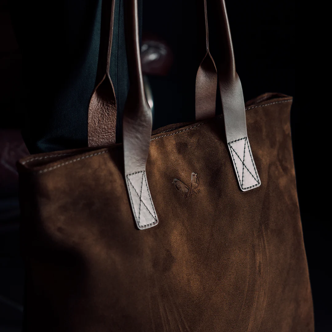 Suede Tote - Tobacco Brown - Image 7