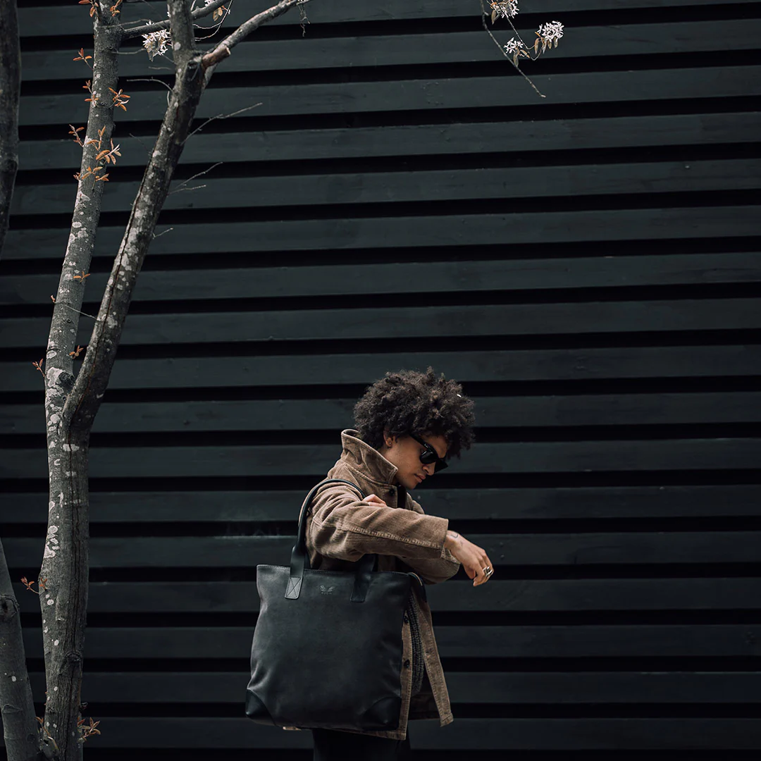 Suede Tote - Storm Grey - Image 6