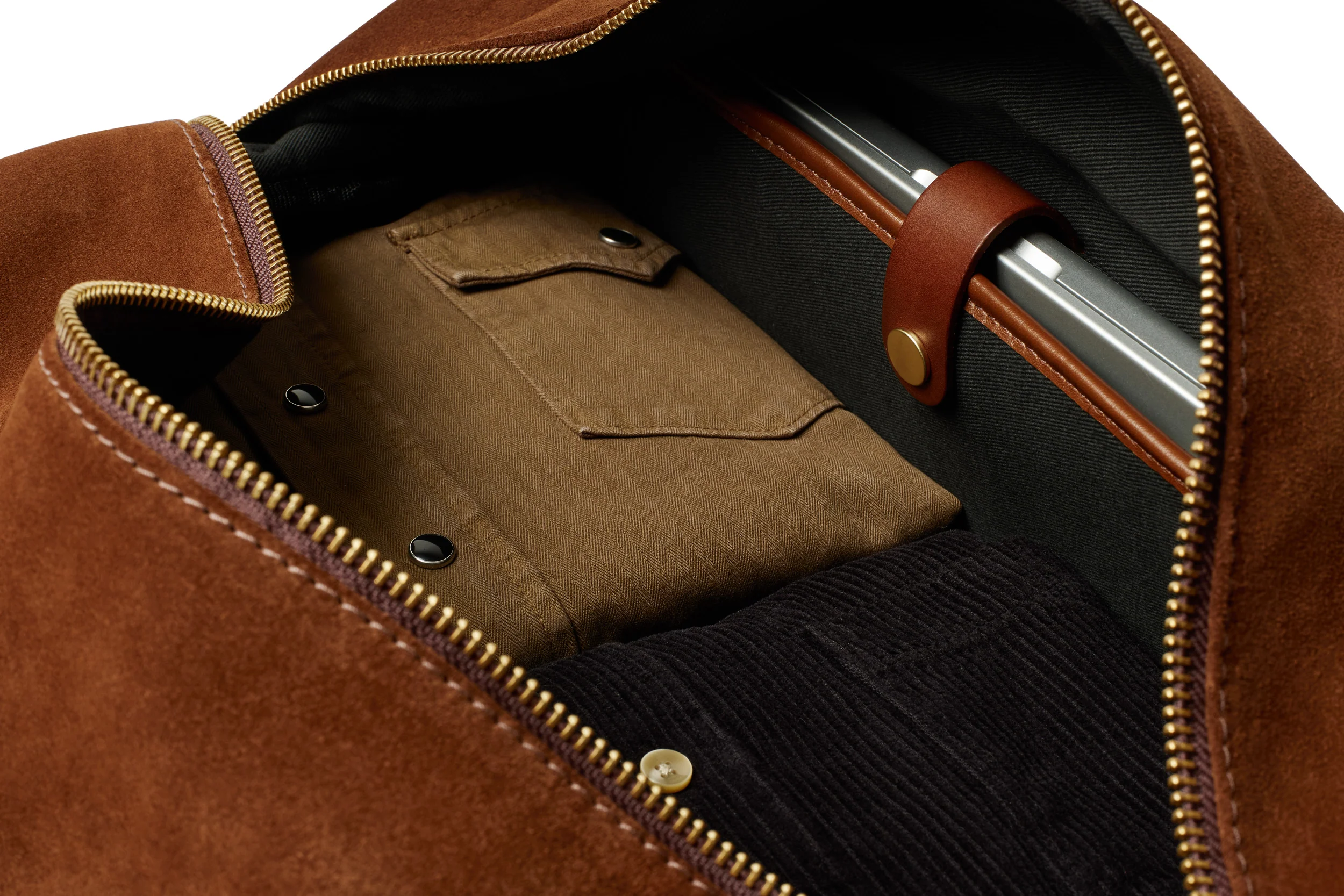 Suede Weekender - Tobacco Brown - Image 5