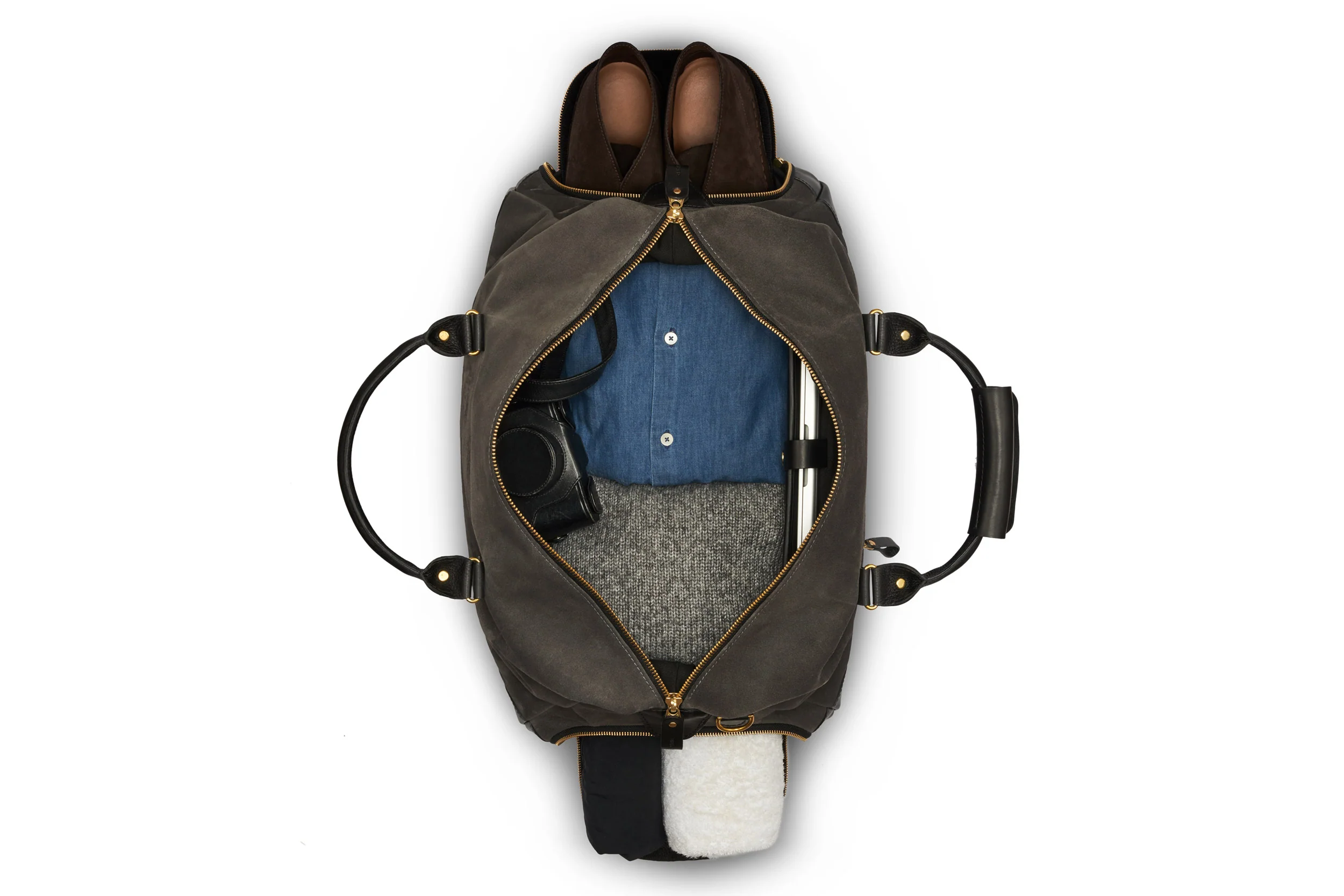 Suede Weekender - Storm Grey - Image 2