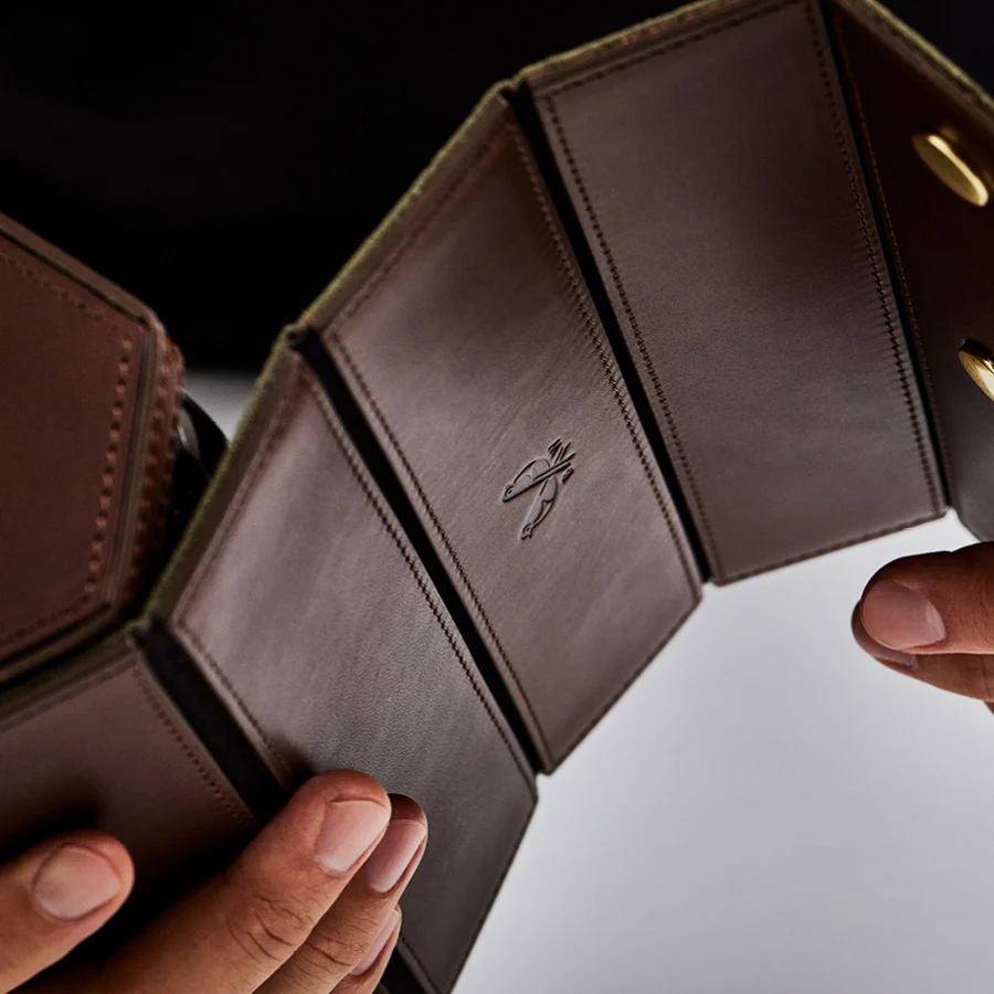 Triple Watch Roll - Brown - Image 11