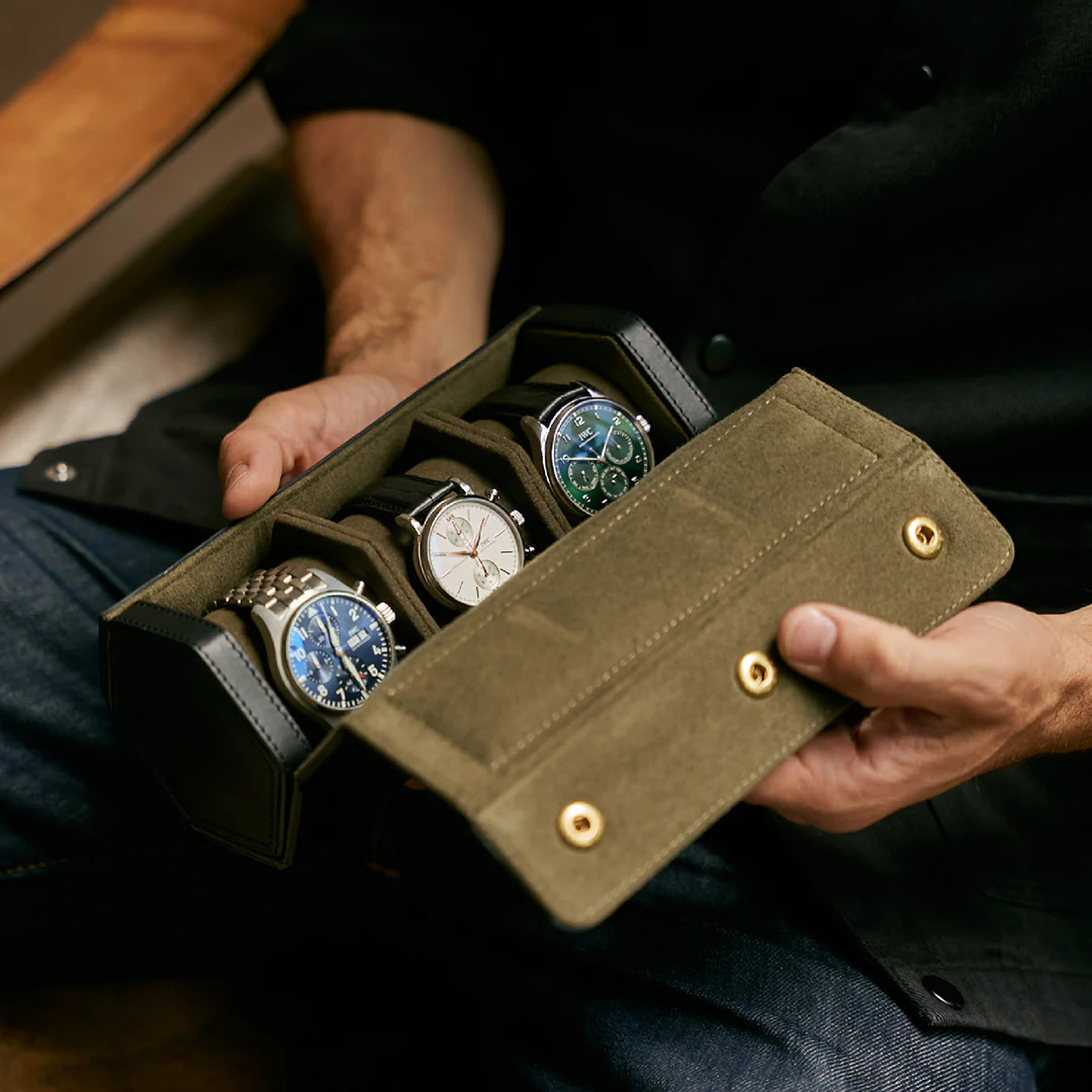 Triple Watch Roll - Black - Image 8