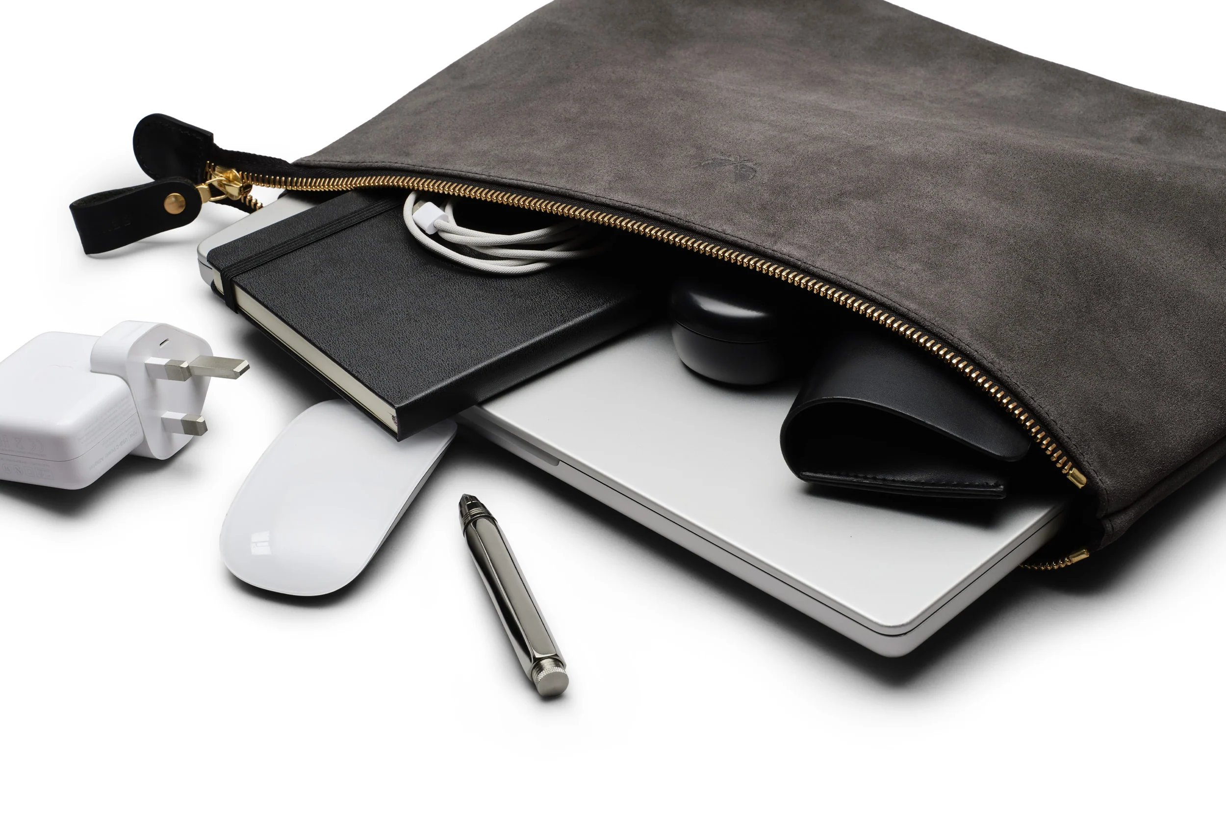 Suede Flight Folio XL - Storm Grey - Image 3