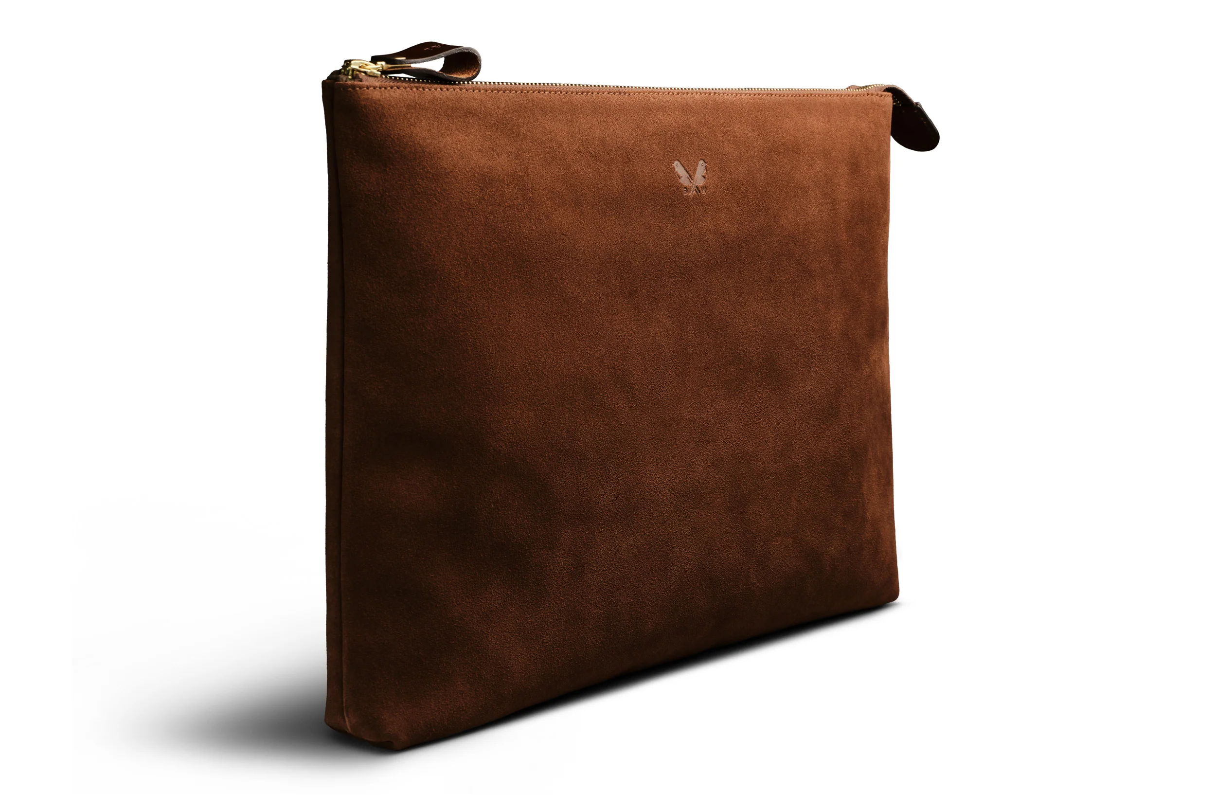 Suede Flight Folio XL - Tobacco Brown - Image 4