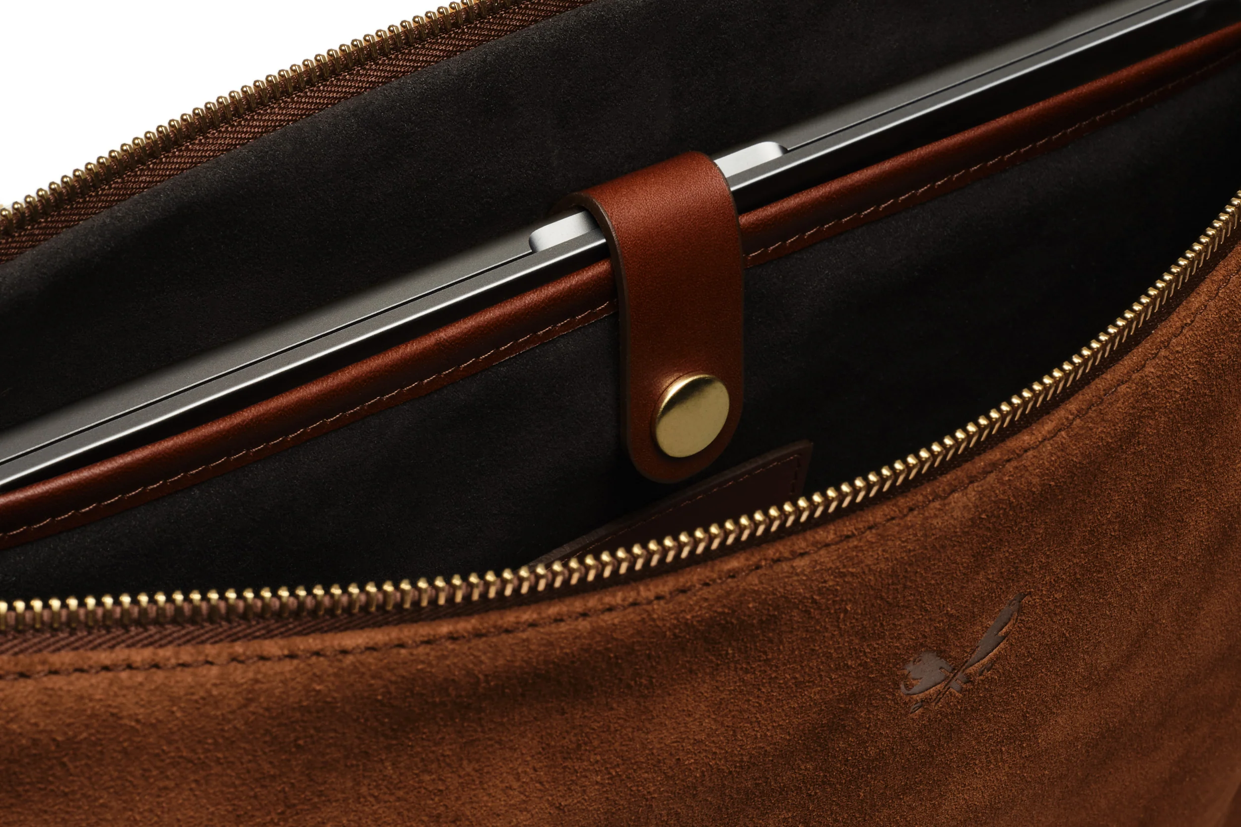 Suede Flight Folio XL - Tobacco Brown - Image 7